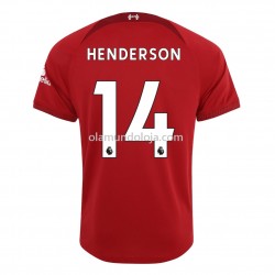 Camisola Liverpool Henderson 14 Equipamento Primeiro 2022-2023 Manga Corta